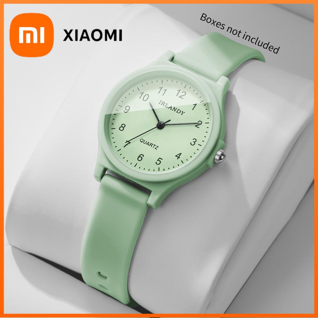 Xiaomi Модные арабские циферблат Женские кварцевые часы Повседневные силиконовые ремешки Женские наручные часы Reloj Mujer Часы для девочек (Без коробки)