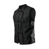 Men Chinese Traditional Style Vests Men Buckle Vests Fashion Men Casual Solid Color Tank Tops Male Hanfu Vests