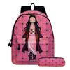 Japanese Comic Peripheral Cartoon Backpack Two-piece Set Student School Bag Pencil Case Anime Pencil Case