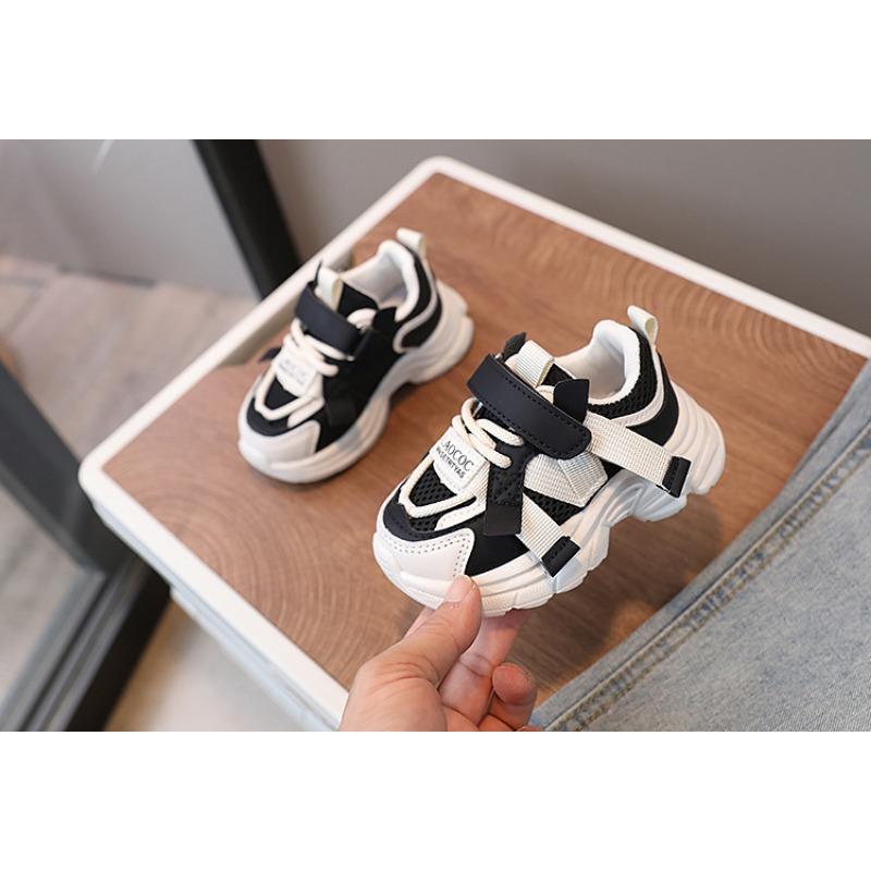 Детские туфли Daddy Shoes Весна Новые повседневные сетчатые туфли для мальчиков и девочек Дышащие кроссовки для маленьких мальчиков