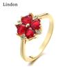 Классическое кольцо Lindon из медного сплава с цирконием, женские ювелирные изделия, свадебный подарок для вечеринки