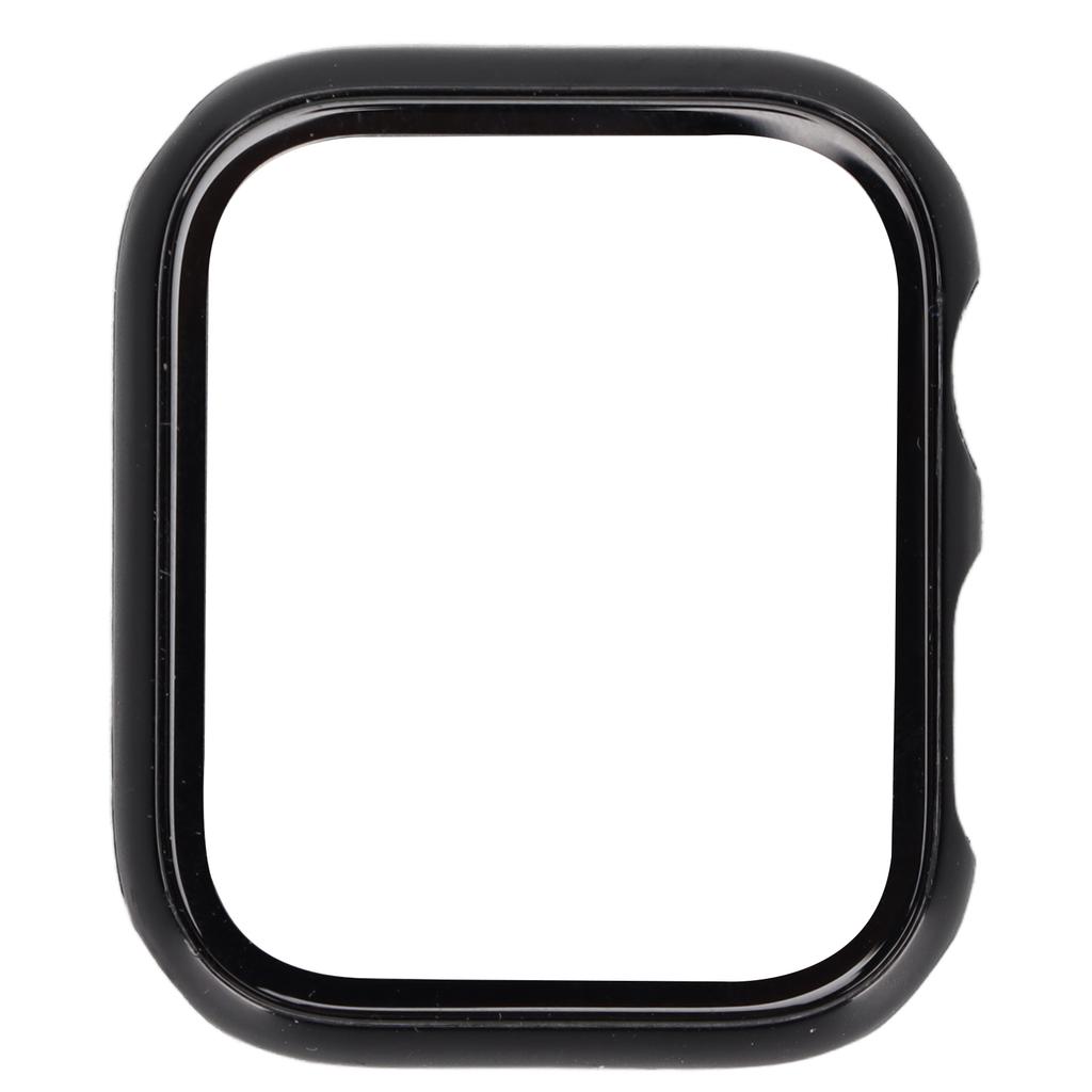 Protective Watch Shell Case with Tempered Glass Full Coverage HD Screen Protector for IWatch Series 7 2021