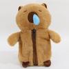 Animal Doll Cartoon Capybara Plush Doll Zipper Capibara Plush Pencil Pouch  Office