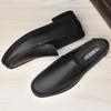 Breathable Mens Casual Shoes Genuine Leather Men Loafers Slip On Shoes Driving Moccasins Luxury Brand Male Boat Shoes Hollow Out