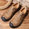 Casual Hiking Shoes Men Genuine Leather Travel Climbing Camping Footwear Brand Comfortable Sneakers Fashion Outdoor Men's Shoes
