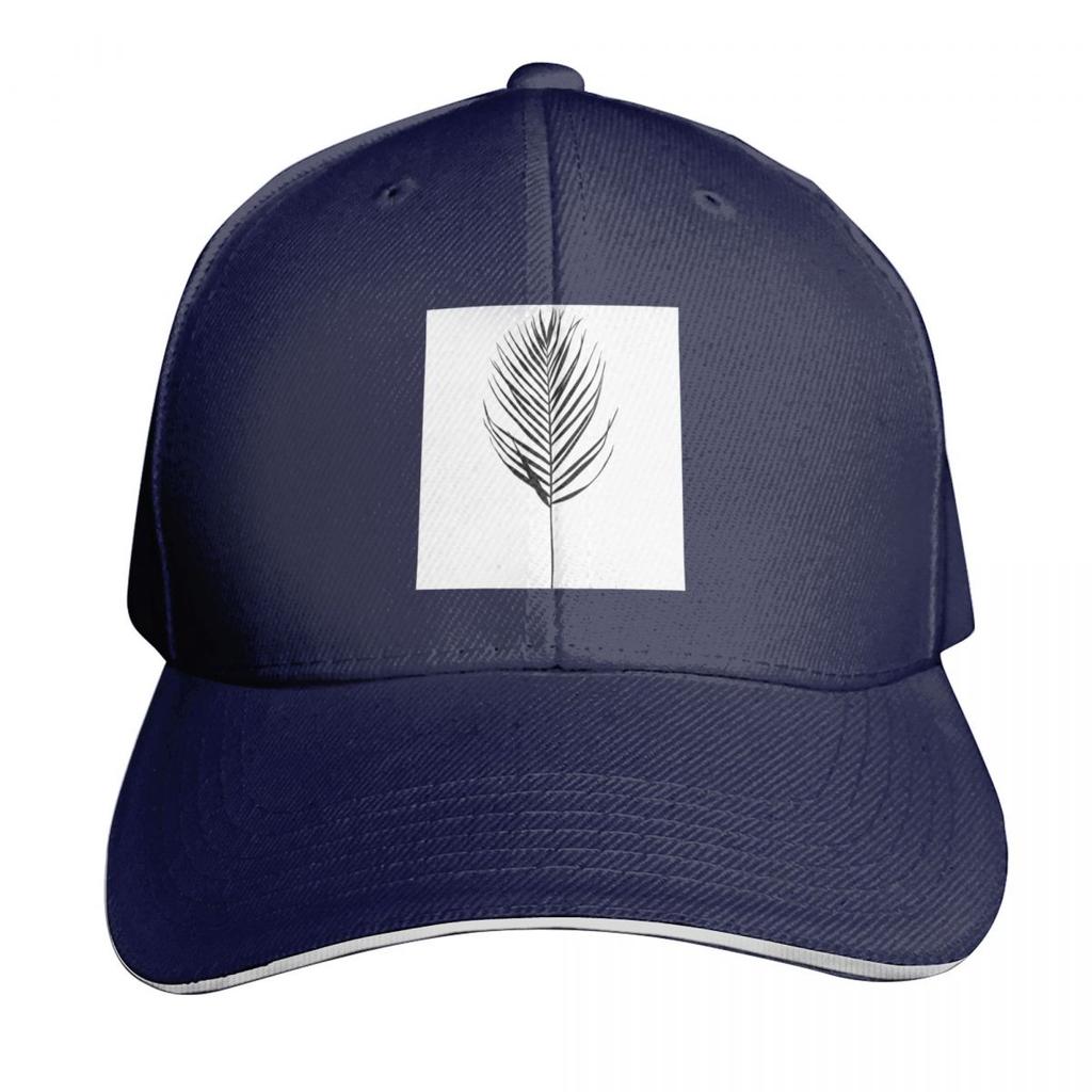 Palm leaf silhouette illustration  Evelyn Baseball Cap Golf Cap Unique hats funny hat party Hat Ladies Unisexs