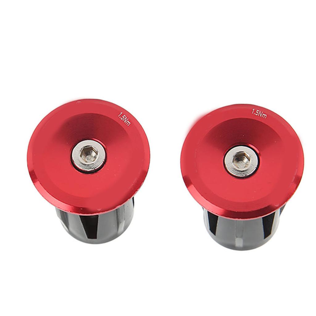 2pcs Handlebar Plug Aluminium Plastic Light Weight Bike Bar End Plug for Mountain Bikes Road Bikes