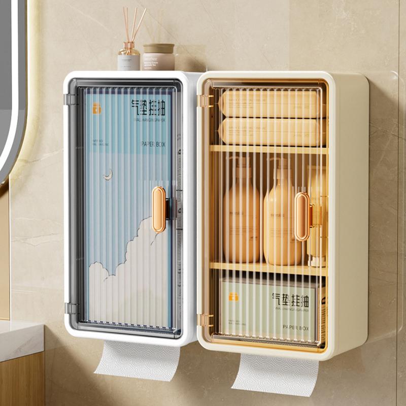 Настенная коробка для салфеток без отверстий, прозрачная стойка для ценных бумаг, высококачественная коробка для хранения, простая большая коробка для бумаги