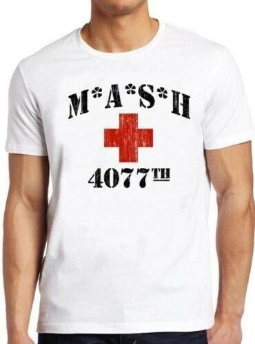 Mash 4077th 70s Tv Series Show USA Comedy Funny Cool Gift Tee T Shirt M205