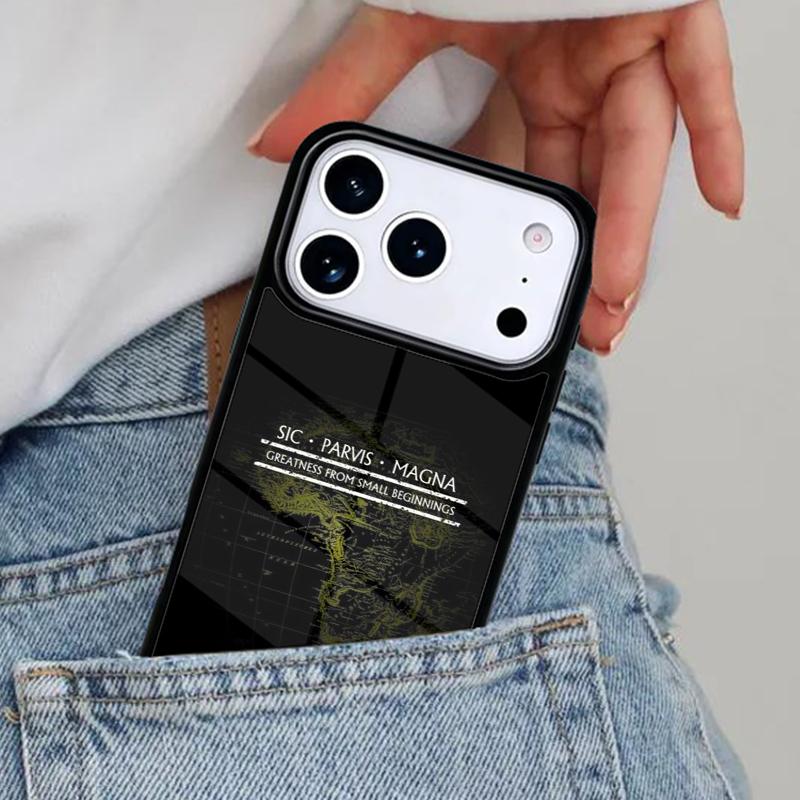 Sic Parvis Magna Uncharted Чехол для телефона для iPhone 17ProMax 12 13 14 15 16e 17 Pro Max Plus Air Cover