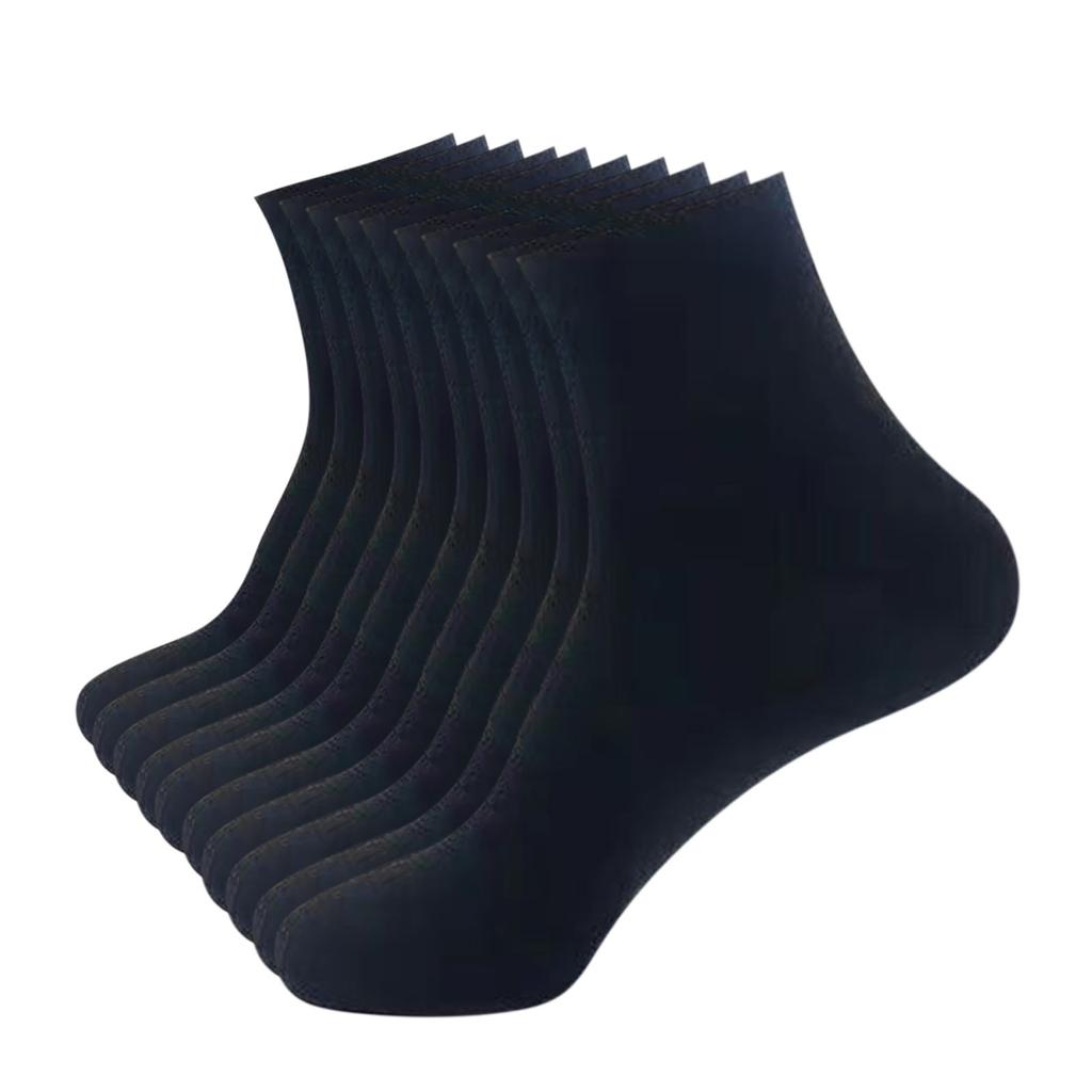 Мужские двойные прочные хлопковые носки, мягкие влагоотводящие носки, упаковка из 10 пар