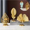 1 шт., подсвечники из кованого железа с листьями, подставка для чая, подсвечник, художественное ремесло, украшение/украшение дома для ужина, свадебной вечеринки, подарки