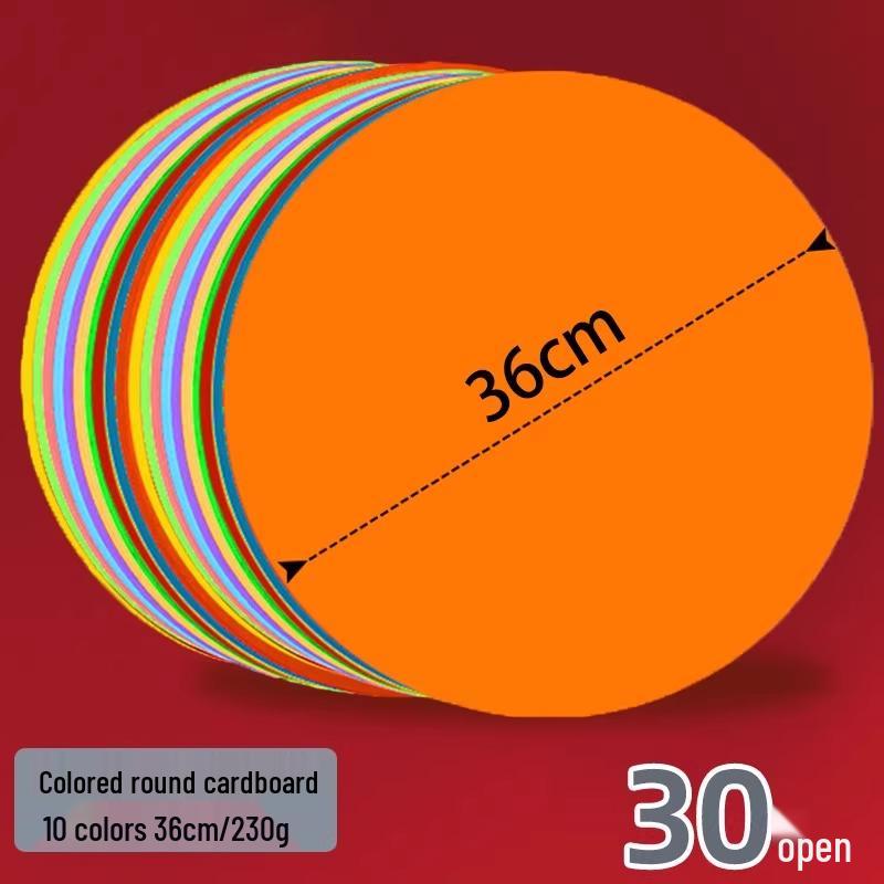 Двусторонняя черно-белая круглая крафтовая бумага для рисования.