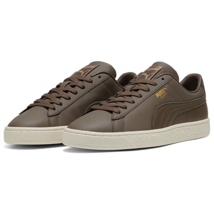 Puma Basket Classic 21 Chocolate Gold Unisex Sneakers Brown 374923-29