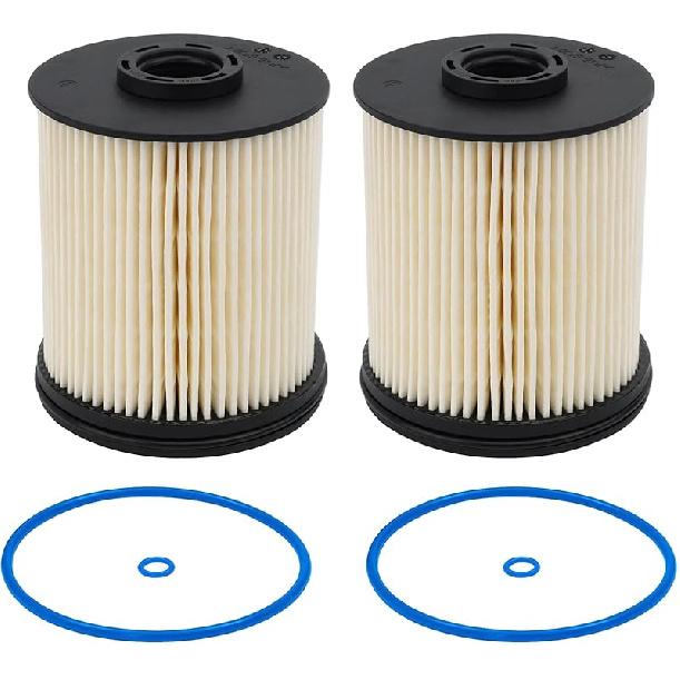 2 Pack TP1015 Fuel Filter Compatible With 2017-2024 Chevy Cruze, Silverado, GMC, Sierra 6.6L & 3.0L Duramax Fuel Filter