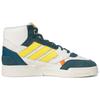 Adidas Originals Drop Step Comfortable Trendy Lightweight Durable Non-Slip High-Top Skate Shoes Unisex Skate Shoes White Green Yellow FZ5703