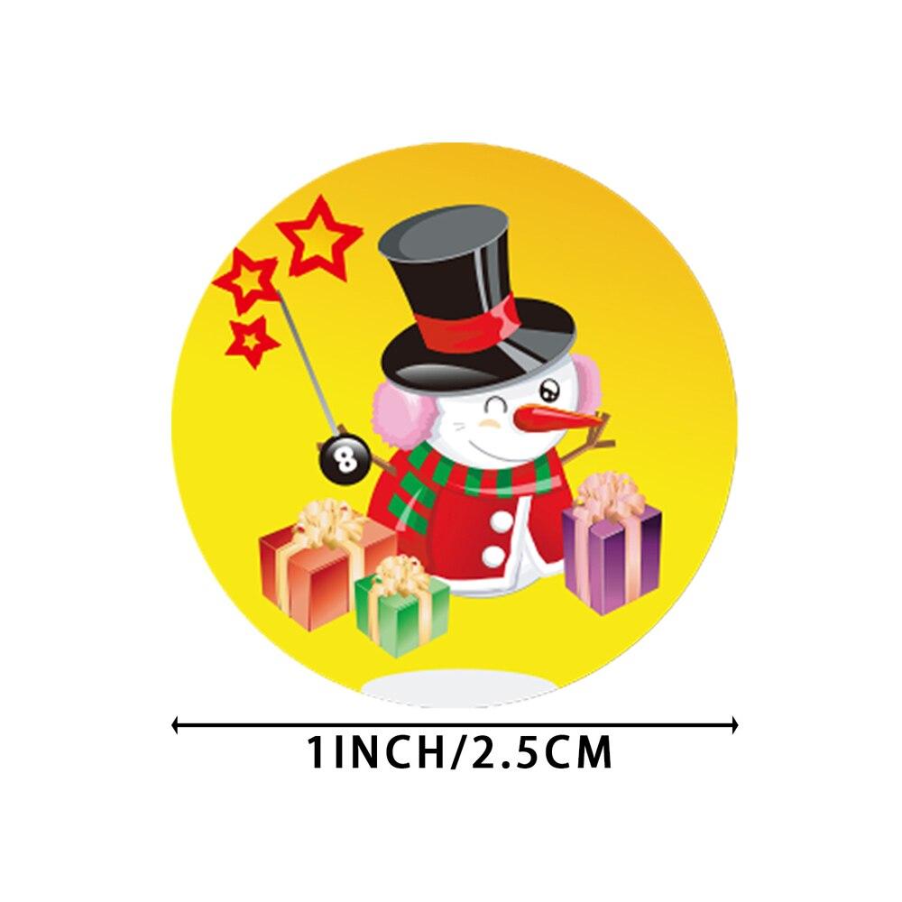 100-500 шт., наклейки из крафт-бумаги с героями мультфильмов, наклейки с Рождеством, посылка, уплотнительные этикетки, рождественский подарок, украшение, наклейка, новогодний декор