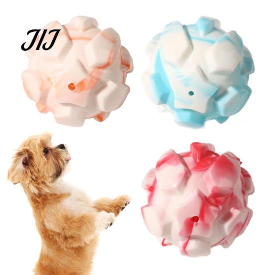 Soft TPR Toys for Pet Teeth Massage Squeaky Dog Balls, Durable Interactive Toy, Cleaning Chew Aggressive Chewers Star Texture Toy Small Medium