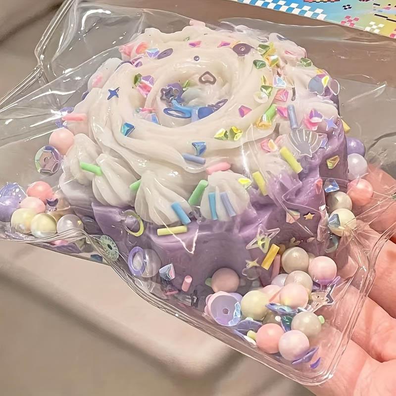 Handmade CakeTaba Squishy Toy Mochi Fidget Toy Slow Rebound Stress Relief Toy Pinch Soft Squeeze Toy Party Gifts