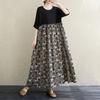 Plus Size Women Summer Dress Style Basic Vintage Long Dress Linen Loose Large Soft Dress