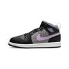 Детские кроссовки Air 1 Mid SE PS Houndstooth Black Lilac White DC7227-015