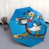 1pc Blue Donald Duck Automatic Folding Umbrella - 3 Folding Design, Vivid Cartoon Pattern, Suitable for Outdoor Activities, A Gift for Fans