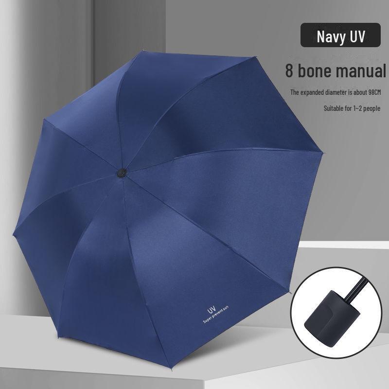Корейский автоматический складной зонт двойного назначения для студенток — защита от солнца и дождя, устойчивость к УФ-излучению, большой размер.