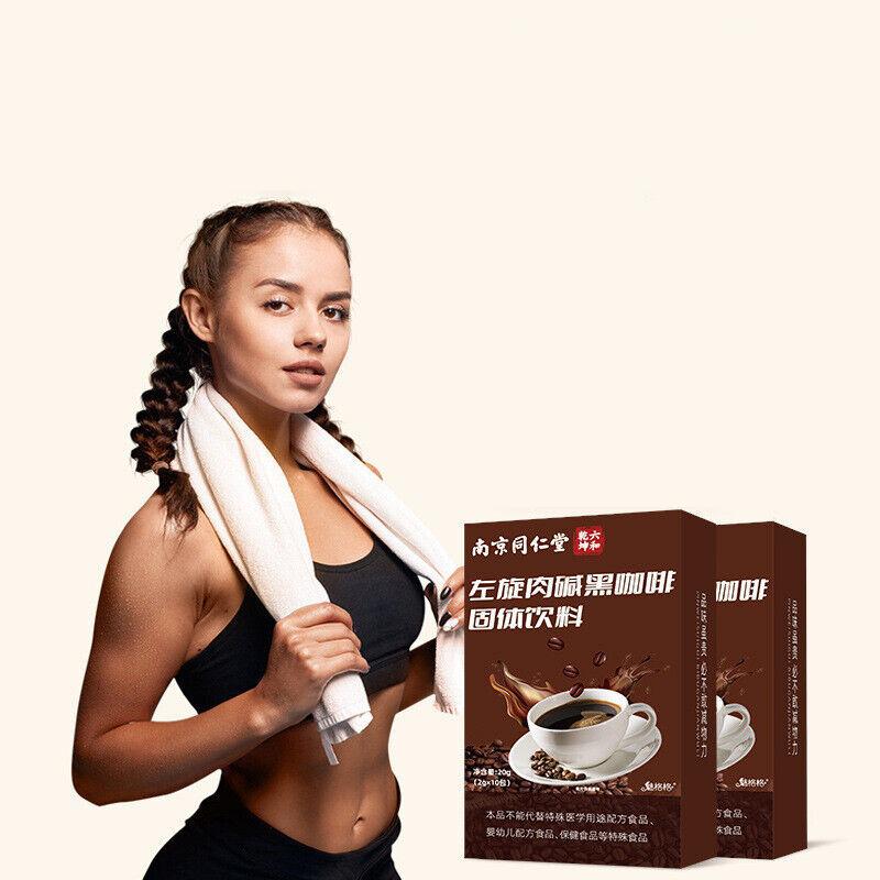 TongRenTang L-карнитин черный кофе без сахара 0 жиров фитнес растворимый кофе