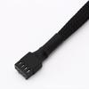 2Piece 4Pin PWMs Computer Fan Extension Cable Set 26cm Length for Enhances Airflows and Noise Reduction