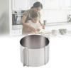 Stainless Steel Round Shape Mousse Baking DIY Pastry Ring Mold Round Adjustable Exquisite Children's Day Baking Gift