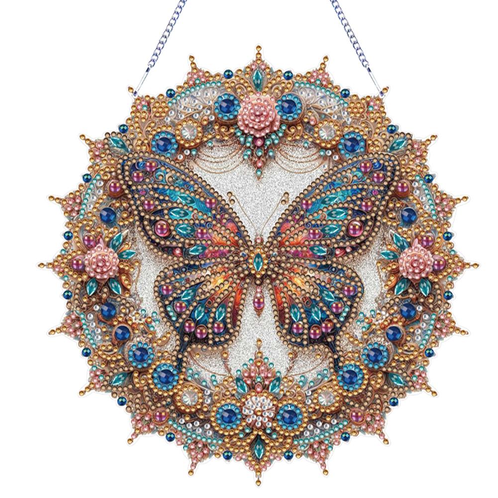 Diamond Painting Home Decor Double-Sided Printing 5D DIY Diamond Painting Dots Pendant Rhinestone Diamond Art Window Pendants