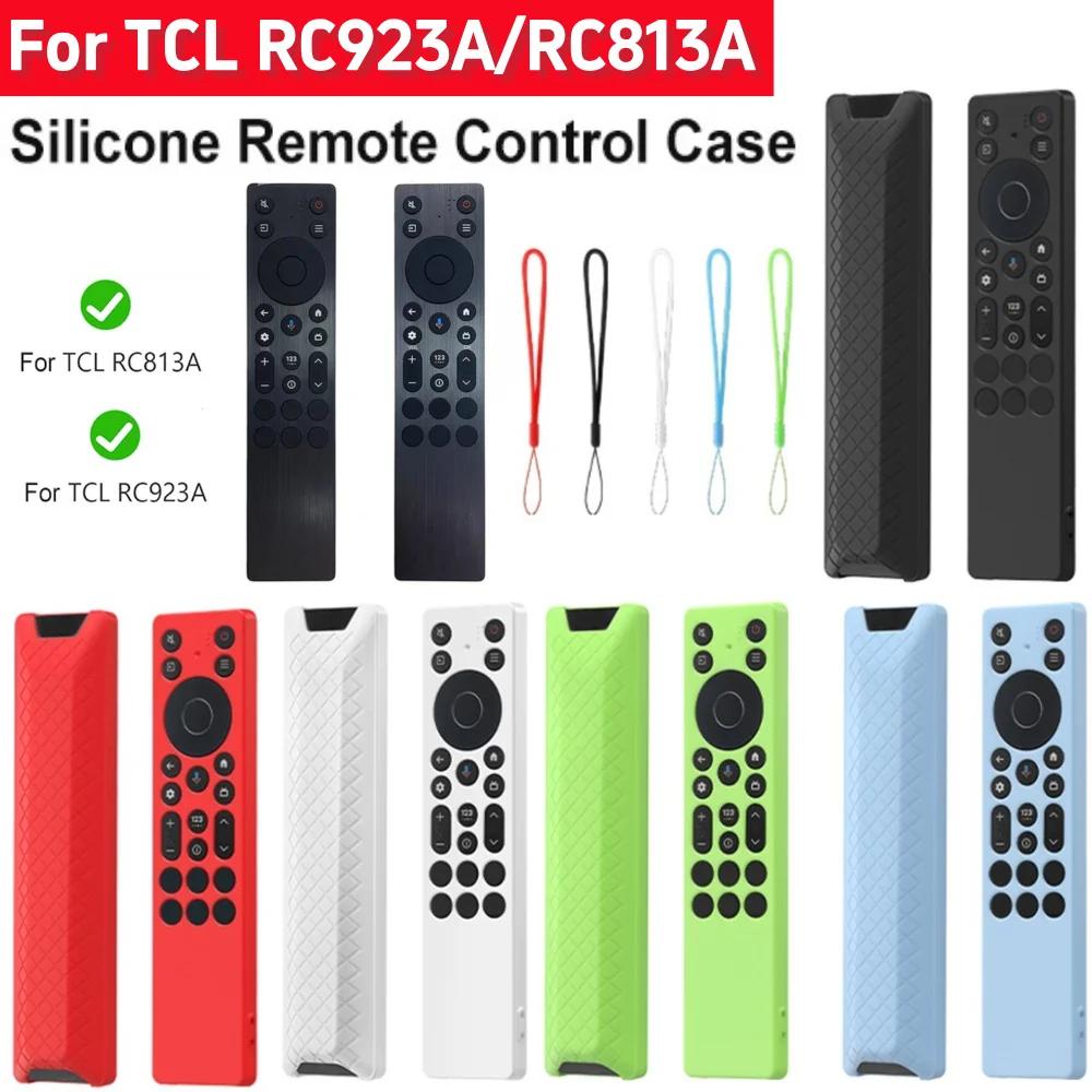 Силиконовый чехол для пульта TCL RC923A/RC813A Защитный чехол со шнурком Противоударный защитный чехол для TCL RC923A/RC813A Накладка