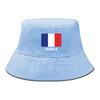 Bucket Hat With France Flag Print , Patriotic Fisherman Cap Simple Lightweight Casual Fishing Hat