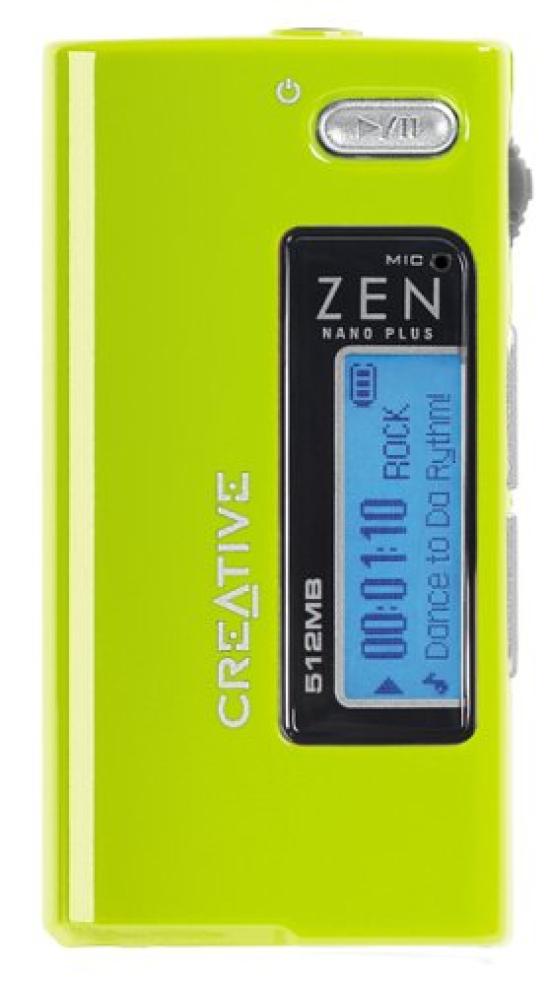 Creative Zen Nano Plus Memory Player 512MB Green Model CZNP512-GR