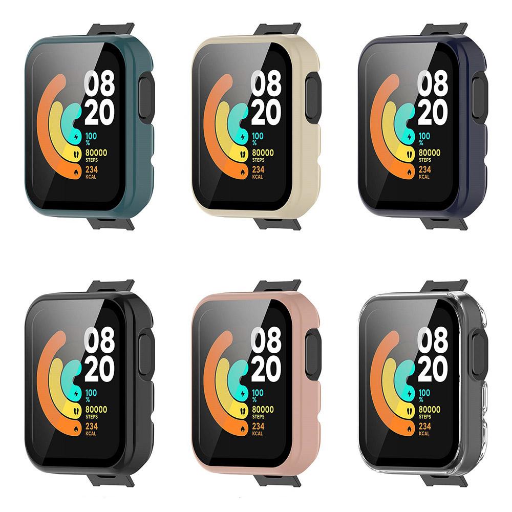 Защитный чехол из ПК + закаленного стекла для Redmi Watch 2 Lite, защитная пленка для экрана с полным покрытием, чехол для Xiaomi Mi Watch Lite