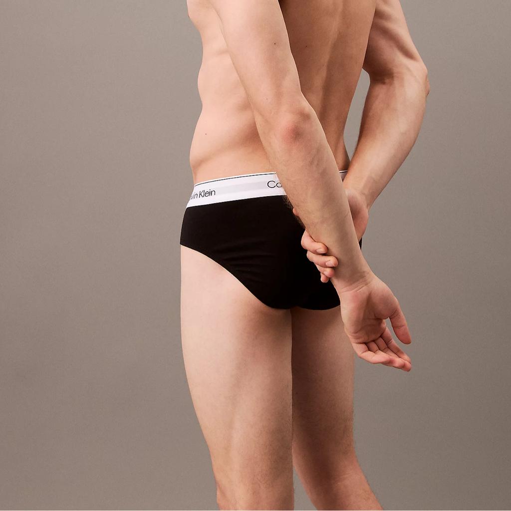 Calvin Klein Однотонное удобное нижнее белье с треугольными чашечками и буквенным принтом, мужское нижнее белье черного цвета 000NB3962A-UB1