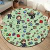Resident Evil Round Area Rug Carpet Rug For Living Room Bedroom Sofa Playroom Decor Nonslip Floor Mat