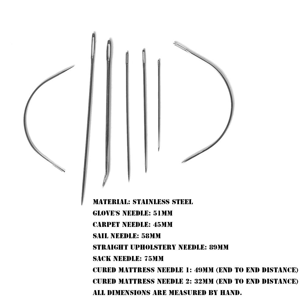 7 шт./набор Домашняя принадлежность Ковер Канвас Изогнутые швейные иглы Ручной ремонт Обивка