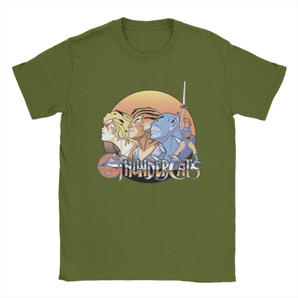 Футболки Thundercats для мужчин, новинка, футболка из чистого хлопка, круглый вырез, короткий рукав, футболки 5XL, одежда