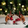 Christmas Elk Antler Hair Clip Set