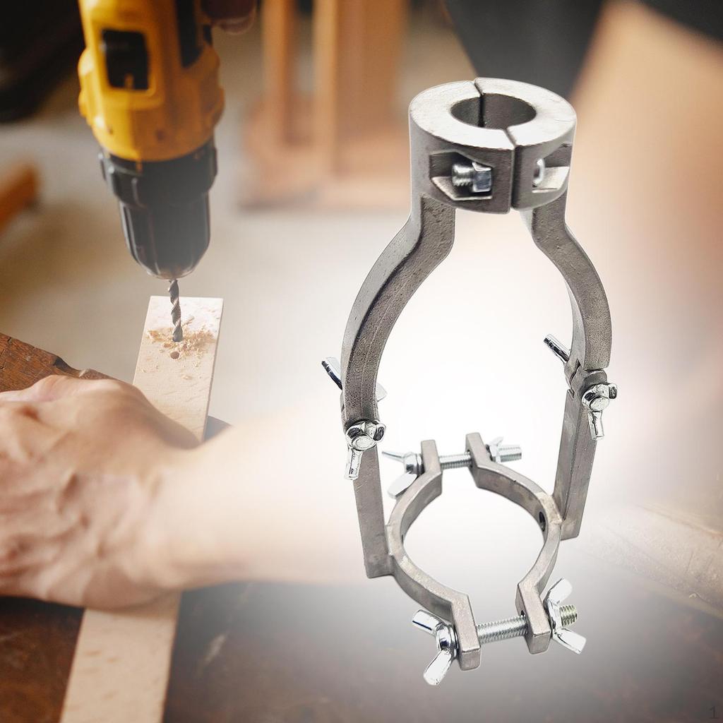 Fixed Drill Holder with Square Hole, Stainless Steel, Quick To Install Or Disassemble, Professional,
