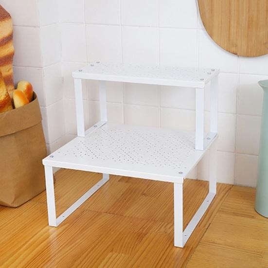 Кухонный стеллаж для хранения Стабильная штабелируемая большая платформа Шкаф-органайзер Полка Столешница Держатель для мелочей Кладовая Тарелка для специй Стол Полка для хранения книг