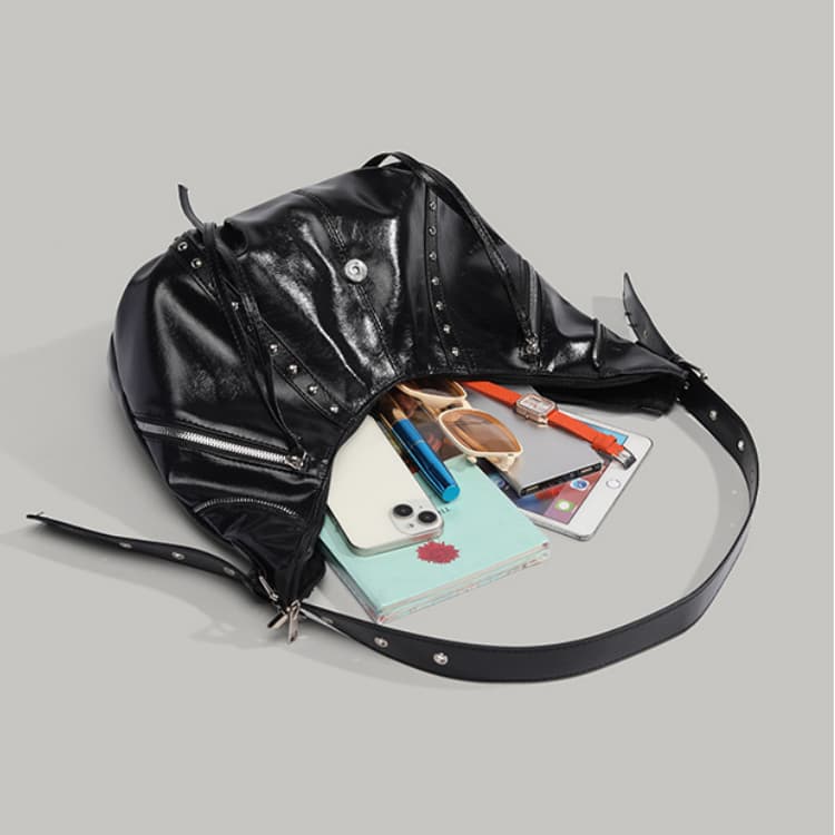 Женская винтажная сумка-круассан, сумка-локомотив