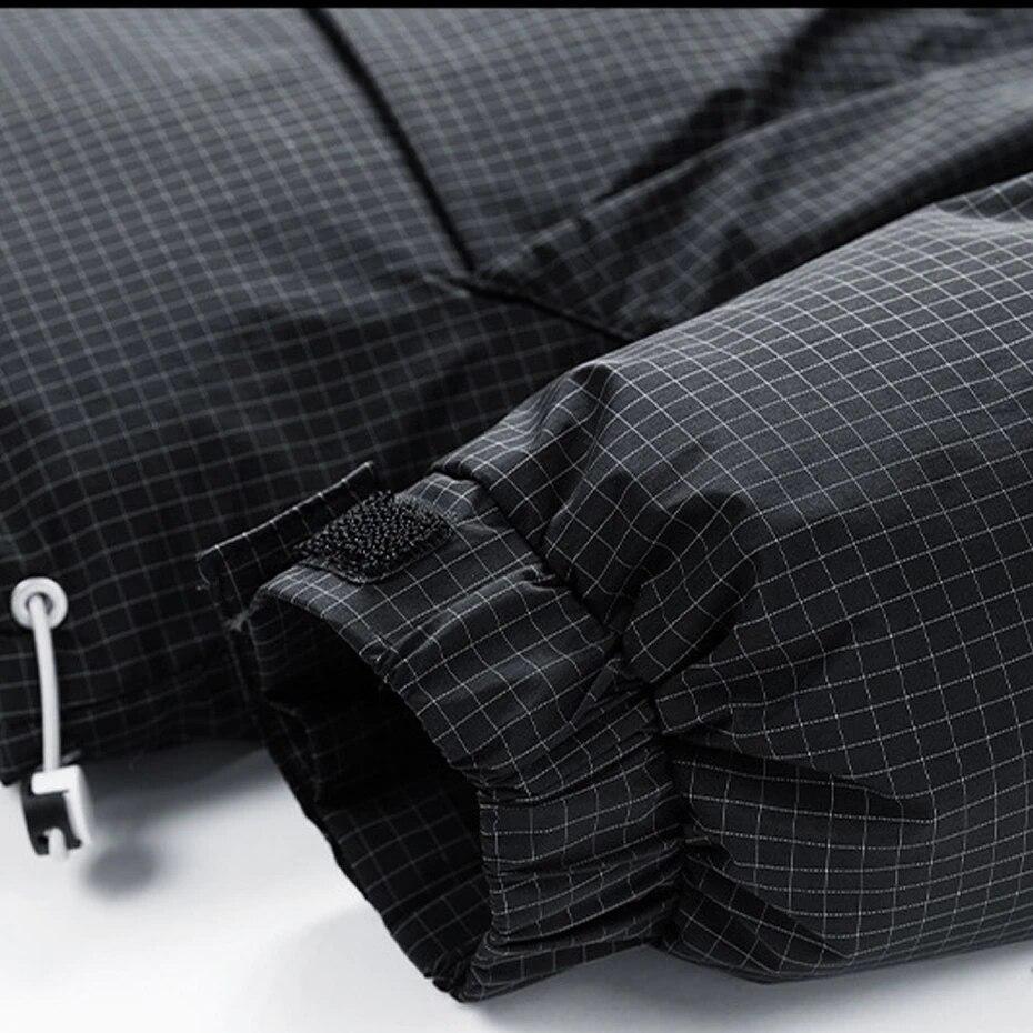 Зимние мужские парки 8XL 9XL размера плюс толстая стеганая куртка модные повседневные парки-карго в клетку мужские большие размеры 8XL 9XL