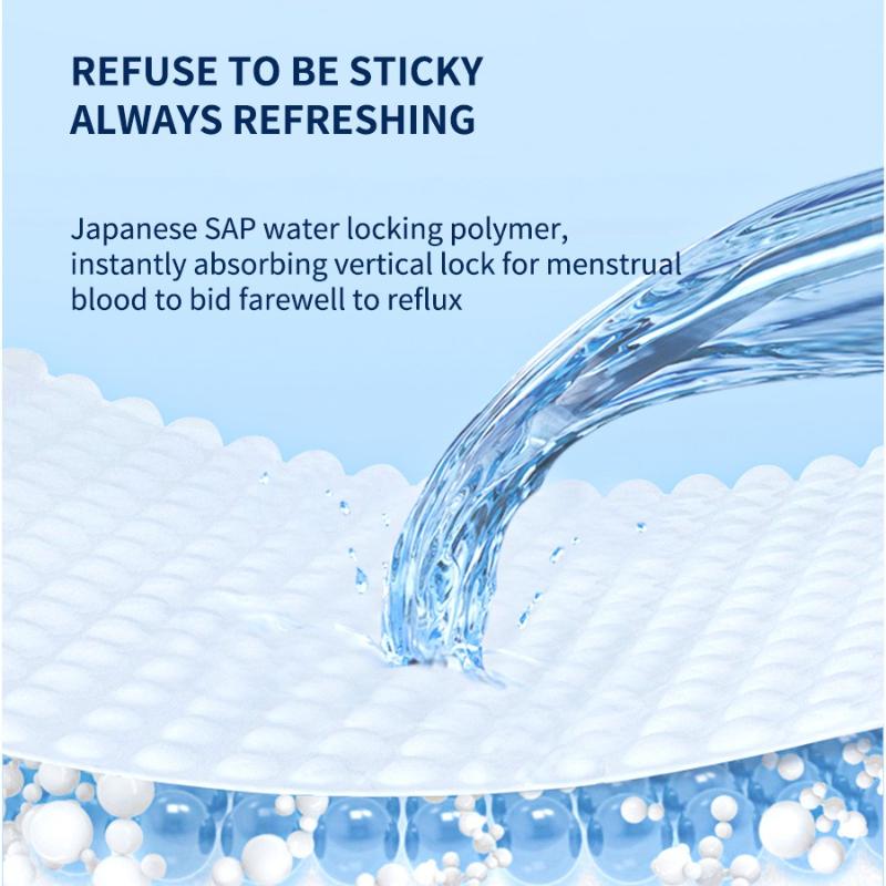 Happy Point Bubble Foam Sanitary Napkins for Daily and Night Use Breathable and Comfortable Close Fitting Women's Pad Protection