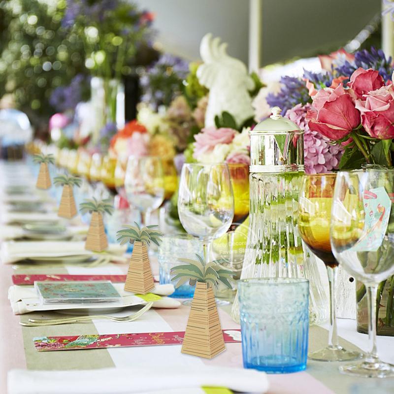 10/20/30 шт. Коробка для конфет в виде кокосовой пальмы, бумажные коробки для шоколадных сладостей, гавайские тропические коробки для подарков на свадьбу, день рождения, вечеринку