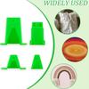 4Pcs Professional Fabric Tube Maker Plastic Sewing Rolling Tool For Handmade Bedding Rug Making Knitting Craft Project