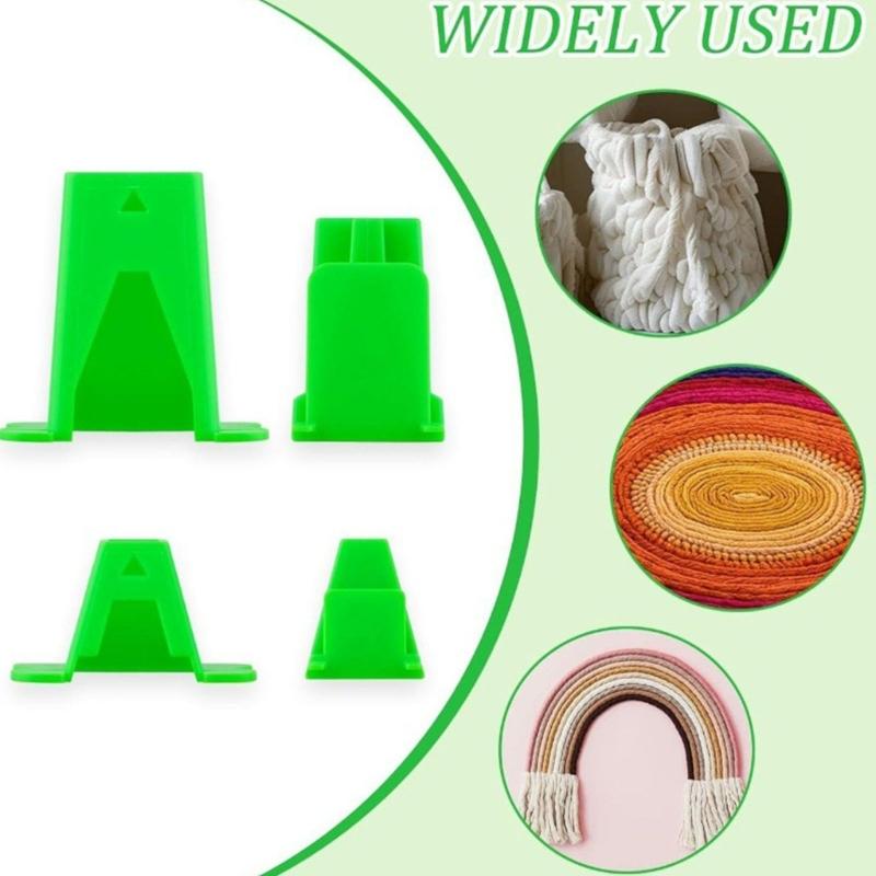 4Pcs Professional Fabric Tube Maker Plastic Sewing Rolling Tool For Handmade Bedding Rug Making Knitting Craft Project
