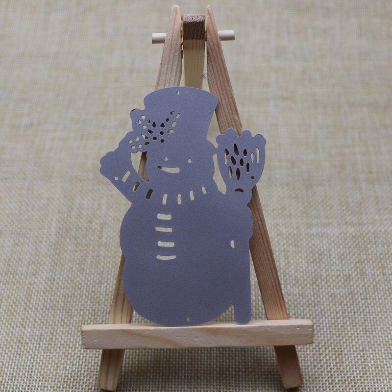 Cutting Dies Christmas Snowman Scrapbook Decor Embossing Paper Craft Album Card Punch Knife Mold