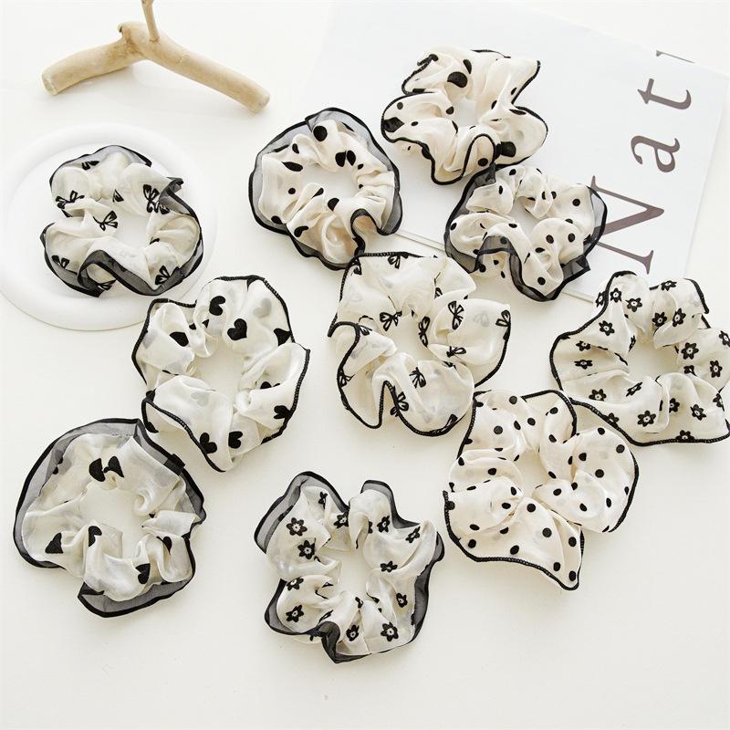 Корейские тканевые резинки для волос, женские однотонные веревки для волос, элегантный держатель для хвоста, резинка, эластичная лента для волос, аксессуары для волос, петля для волос